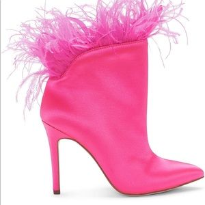 BARBIECORE Barbie Hot Pink Jessica Simpson booties 7.5 NEW